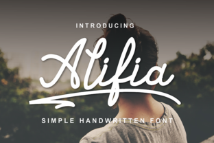 Alifia: A Handwritten Script Font for Editorial Warmth