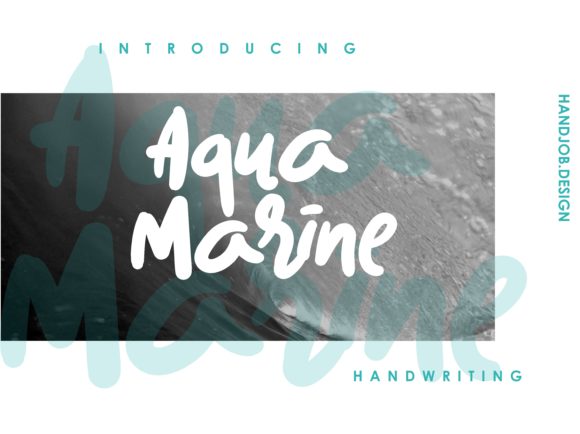Aqua Marine: A Playful Script Font for Handmade Labels & Printables