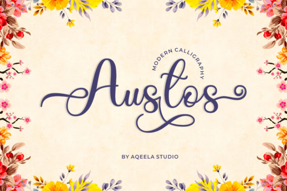 Austos: A Modern Script Font for Digital Branding