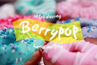 Berrypop: A Sweet, Bold Script Font for Campaign Headlines