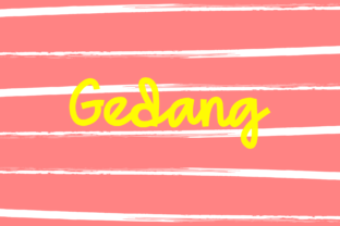 Gedang: A Playful Script Font That Builds Brand Trust