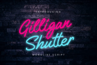 Gilligan Shutter: A Bold, Natural Script Font for Real Small Businesses