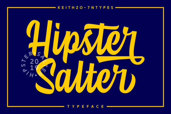 Hipster Salter: A Bold, Readable Script Font for Real Business Branding