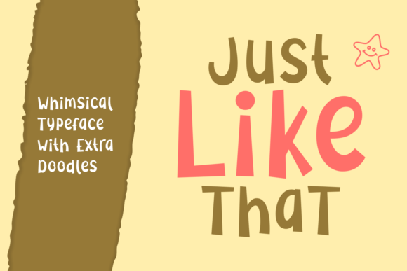 Just Like That: A Whimsical Script Typeface for Handmade Charm