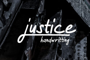 Justice Handwritten Font for Small Business Branding