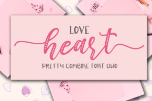 Love Heart Duo: A Hand-Lettered Script Font for Digital Warmth