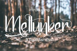 Mellunker Handwritten Font for Elegant Craft Projects