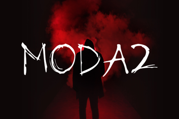 Modaz: A Scratched Horror Typeface for Bold Brand Moments