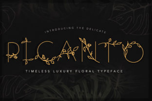Picanto: A Floral Script Font for Digital Branding