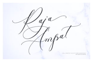 Raja Ampat: A Modern Script Font That Elevates Digital Branding