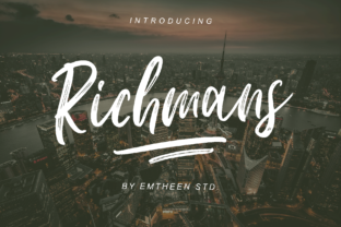 Richmans: A Script Font That Carries Weight and Whimsy