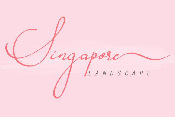 Singapore Landscape: A Refined Display Typeface for Editorial Design