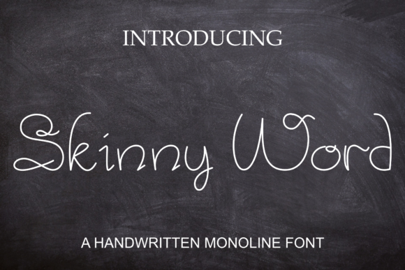 Skinny Word: A Natural Handwritten Font for Digital Branding