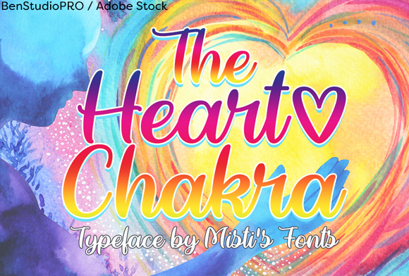 The Heart Chakra: A Script Font That Speaks Love—Without Saying a Word
