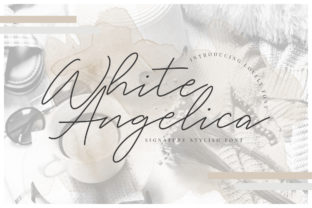 White Angelica: A Handwritten Script Font for Authentic Craft Brands